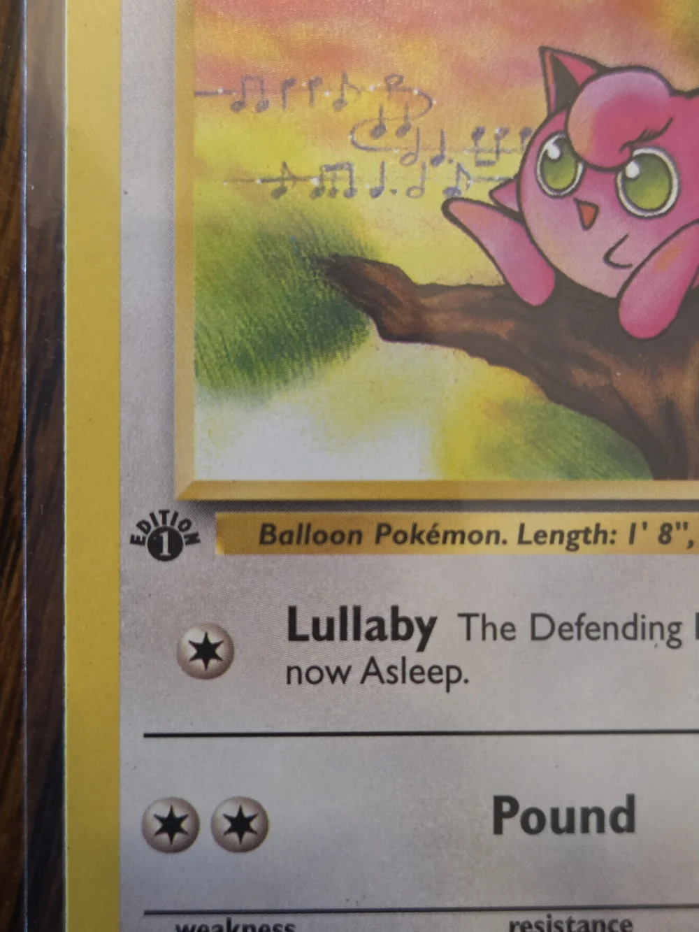 Vintage FIRST EDITION Pokemon Jigglypuff Trading Card 54/64